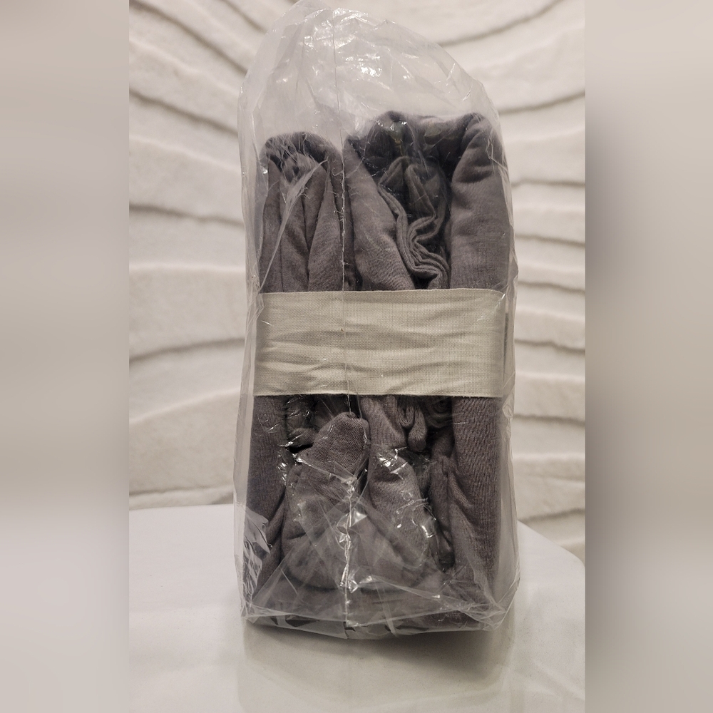 New Casaluna Full Queen Heavyweight Linen Blend Duvet Cover & Sham Set Gray $119 - Picture 3 of 8